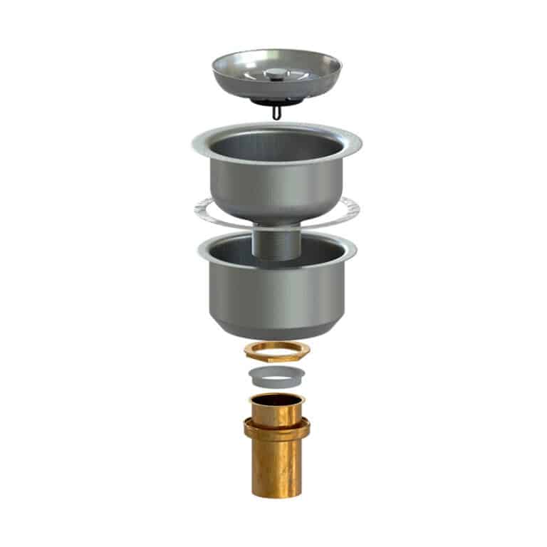 Contracanasta para Fregadero Lanzamatica Premium Acero Inoxidable Miber
