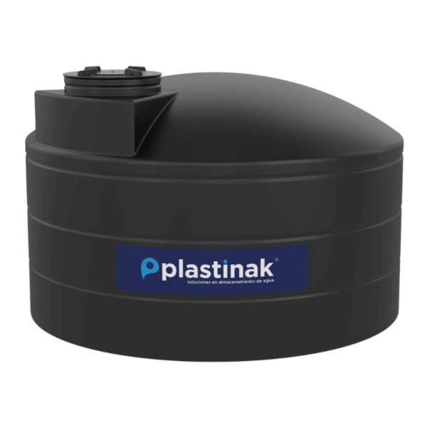 Tanque de Almacenamiento Industrial 5000 Litros Reforzado al 40% Negro Plastinak 33968