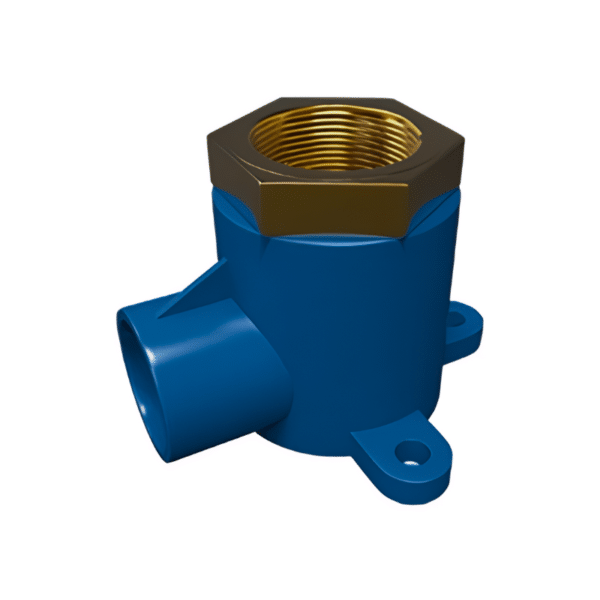 Codo Oreja con Inserto Metálico CPVC Azul 90° x 1/2" Flowguard 26-F8107IB-005