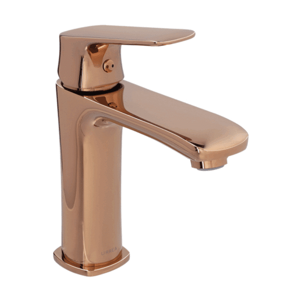 Monomando Corto para Lavabo Cassia Rose Gold Champagne Urrea 9433LU.7