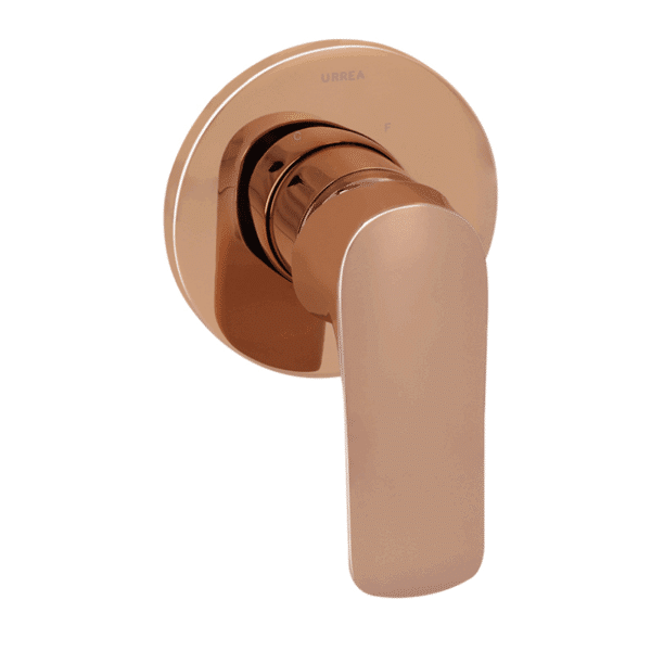 Monomando Sencillo para Regadera o Tina Cassia Rose Gold Champagne Urrea 9437LU.7