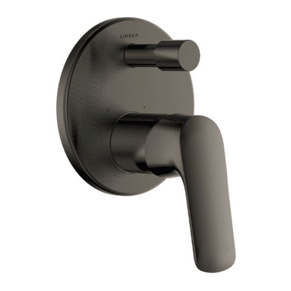 Monomando con Desviador para Regadera y/o Tina Cassia Gun Metal Urrea 9438LU.6