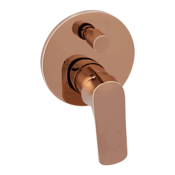 Monomando con Desviador para Regadera y/o Tina Cassia Rose Gold Champagne Urrea 9438LU.7