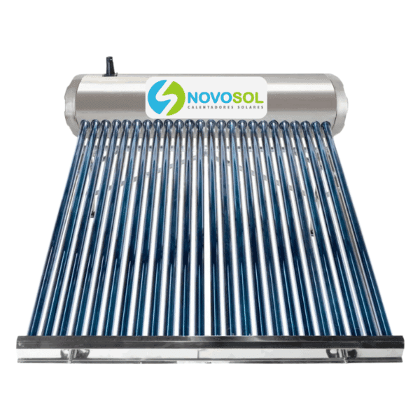 Calentador Solar 24 Tubos 273 Litros para Baja Presión Base Corta Novosol