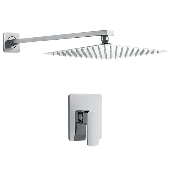 Juego de Regadera y Monomando Cromo Meer RSM101