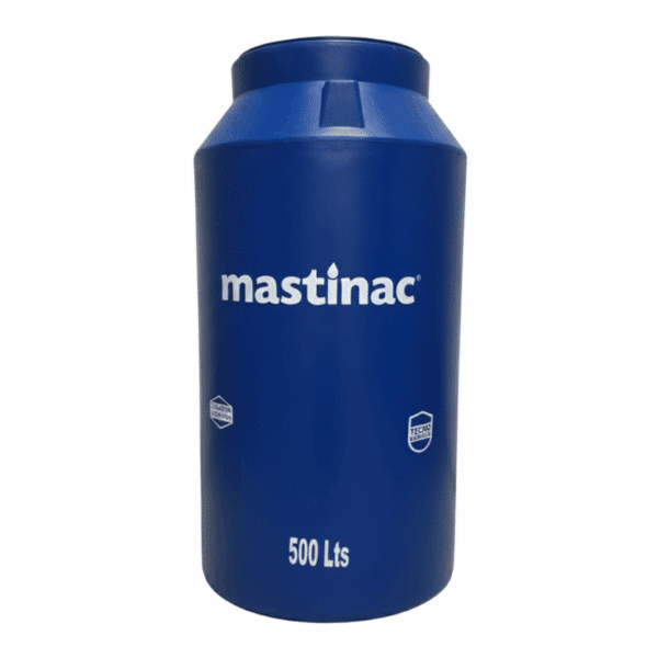 Tinaco Bicapa Azul Vertical 500 litros 142 x 73 cm Mastinac MBVA500