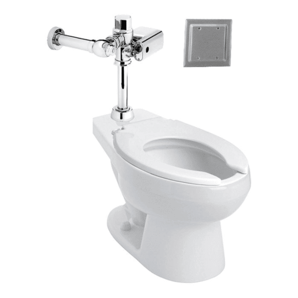 Paquete Institucional Taza NAO + Fluxómetro FC-110-38-3.5 + Asiento AF-1 Helvex NAO FC-3.5