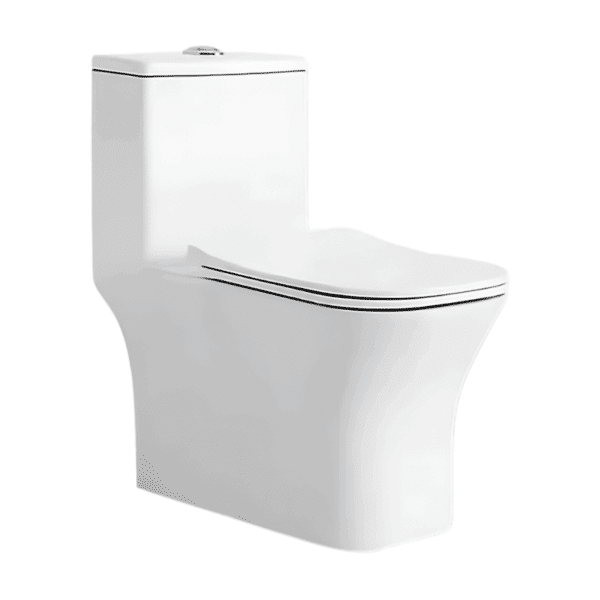 WC One Piece Cuadrado Blanco Ease Celite Roca 65EASE