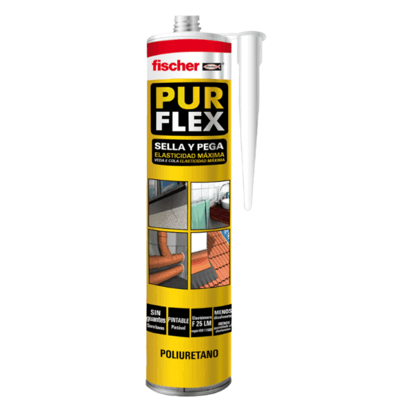Sellador de Poliuretano Purflex Gris 310ml Fischer 535894