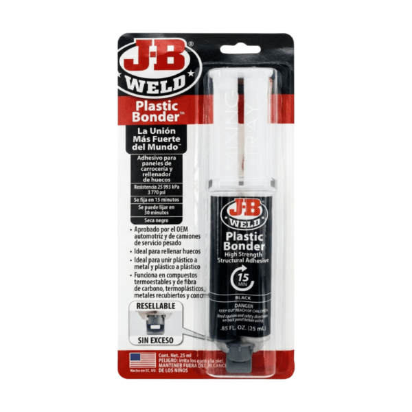 Adhesivo Epóxico en Jeringa Plastic Bonder 25ml J-B Weld 50139SPA