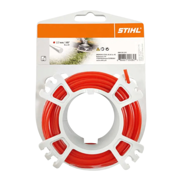 Hilo Redondo para Desbrozadora Rojo 2.7mm x 9m Stihl 0000 930 2341