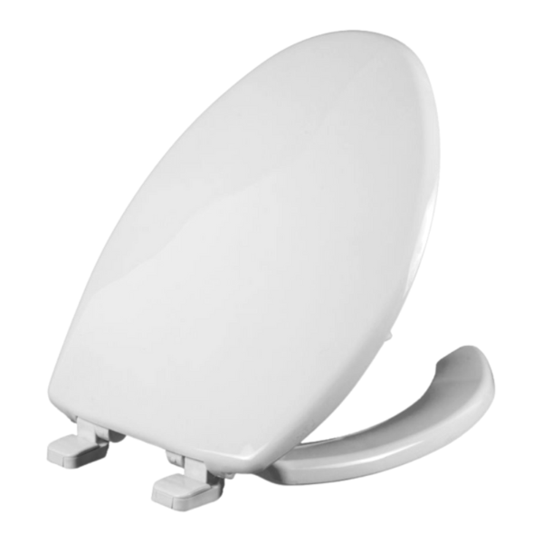 Asiento para WC Alargado Cierre Lento Frente Abierto Blanco Bemis 1587SL000