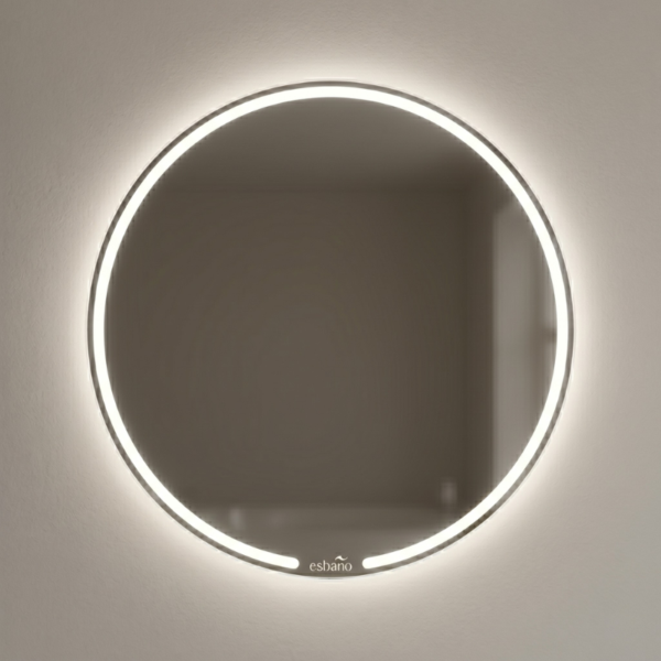 Espejo Redondo Luz LED con Sensor de Proximidad Helios 70cm Esbaño 35002