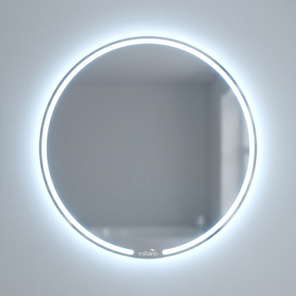 Espejo Redondo Luz LED con Sensor de Proximidad Helios 70cm Esbaño 35002
